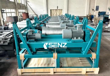 Livrare 9 buc centrifugă decantor de recuperare a noroiului de foraj pentru c...